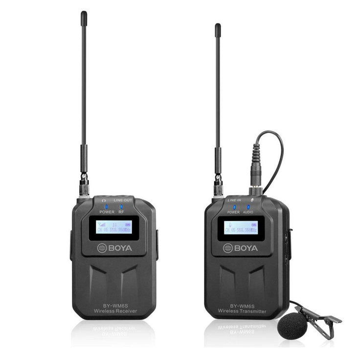 Boya BY-WM6S UHF Wireless Microphone System