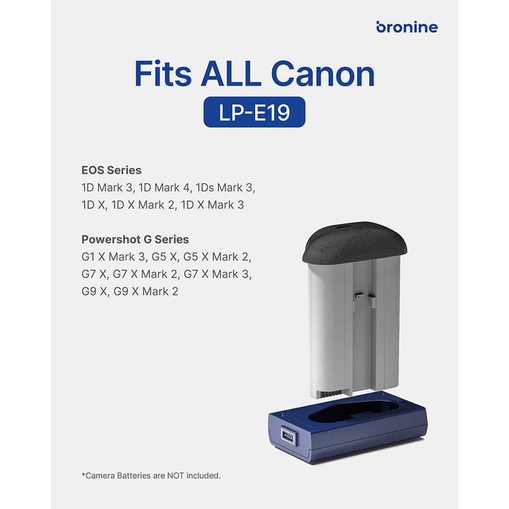 Bronine Canon LP-E19 Camera Battery Charging Plate