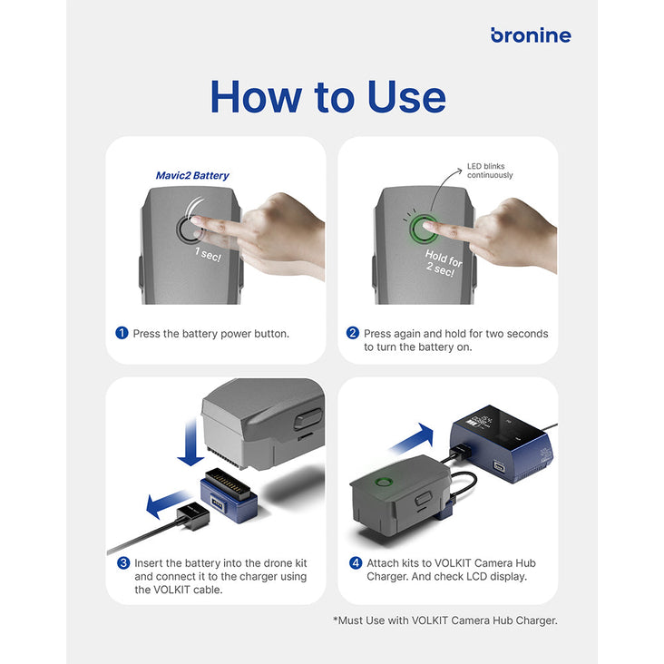 Bronine DJI MAVIC 2 PRO / ZOOM Drone Battery Charging Kit