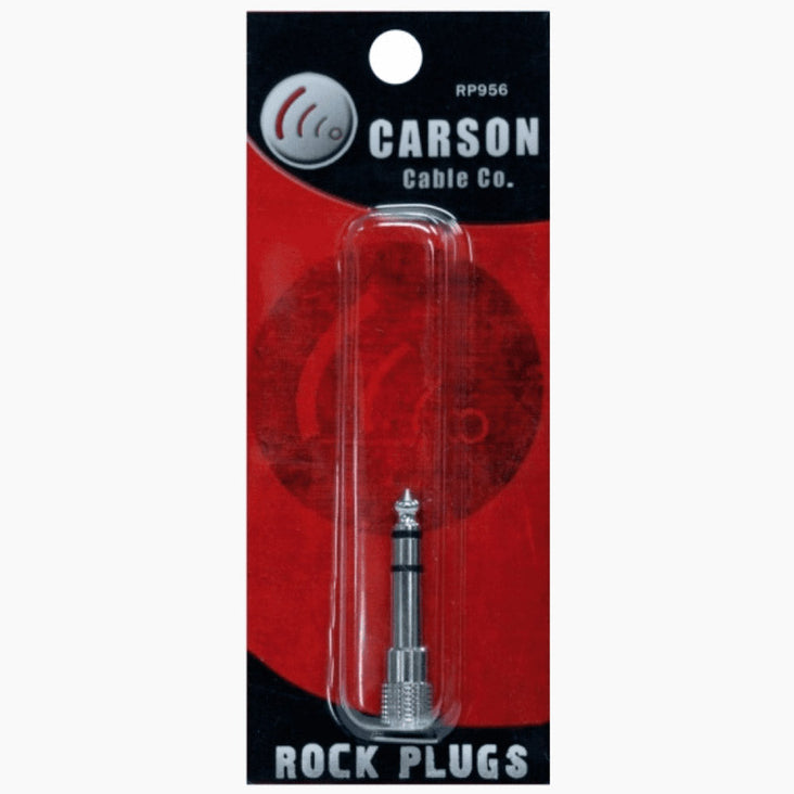 Carson RP956 6.35mm to 3.5mm Rock Plugs Stereo Adapter