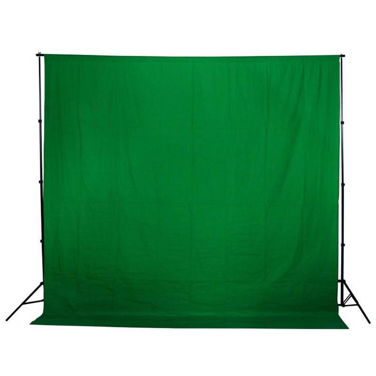 Chroma Key Green Screen 3m x 3m Cotton Muslin Backdrop