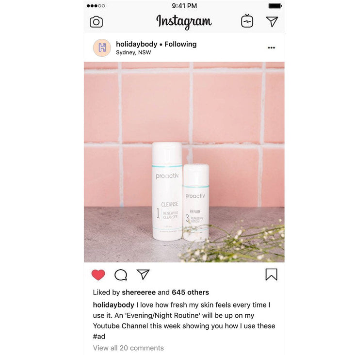 Flat Lay Instagram Backdrop - 'Balmoral' Pink Square Tiles (56cm x 87cm)