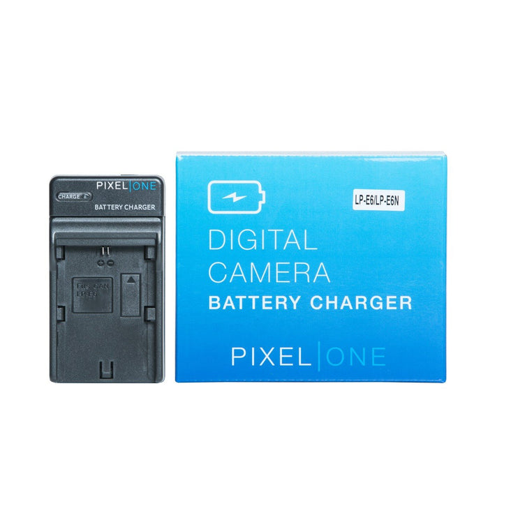 Pixel One LC-E6 Charger for Canon LP-E6/LP-E6N Battery Canon EOS 5D Mark II III 6D 70D