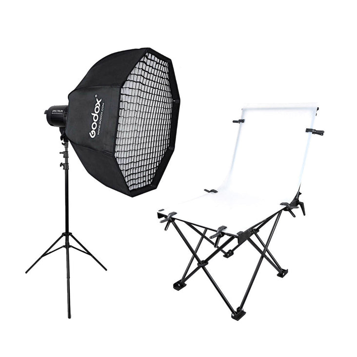 Complete Product and Food Photography LED Lighting & Table Kit