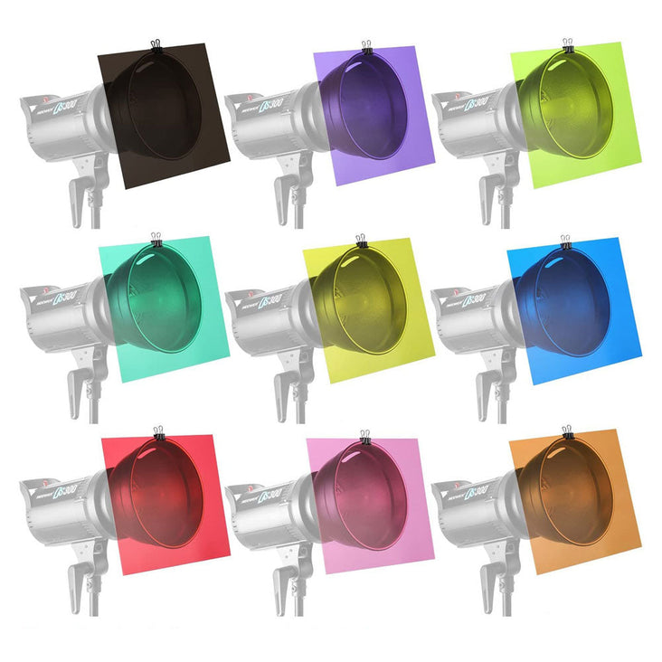Led Correction Kit Creative Colour Correction Gel Set for Studio Strobes and LED Panels ...