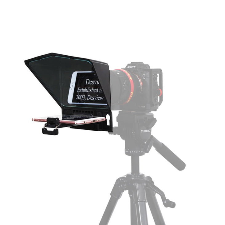 DESVIEW T2 Teleprompter for Smartphone/Tablet/DSLR with Remote Controller