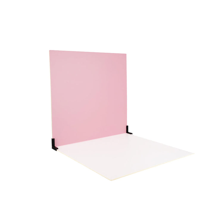ProBoards Flat Lay Photography Rigid White Pink Backdrop - Fairy Floss (60cm x 60cm)