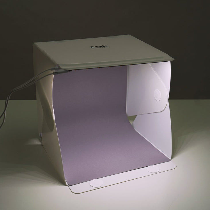 Foldio1 10" Inch All-in-One Photography Studio Tent Box (Includes LED Lights and 4 Backdrops) (DEMO STOCK)