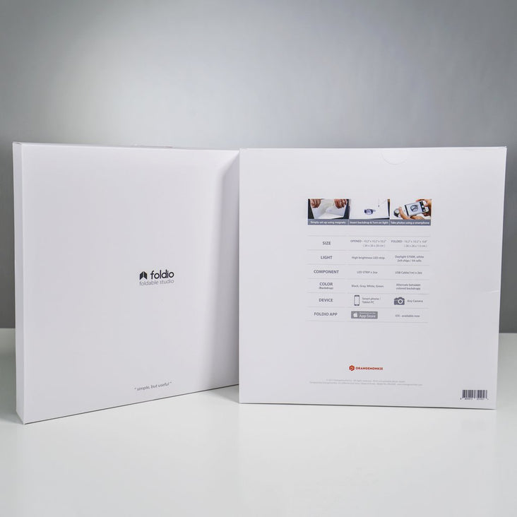 Foldio1 10" Inch All-in-One Photography Studio Tent Box (Includes LED Lights and 4 Backdrops) (DEMO STOCK)
