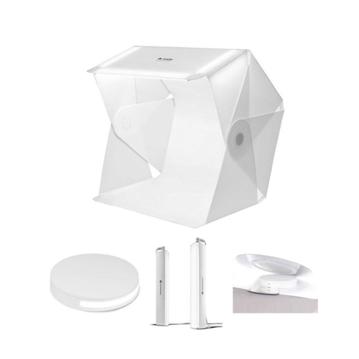 Foldio3 25" Inch All-in-One Photography Studio Tent Box (Includes LED Lights and 2 Backdrops) - Bundle