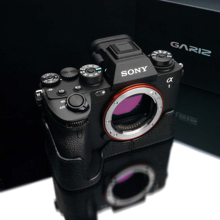 Gariz Black XS-CHA1BK Genuine Leather Half Case For Sony A1