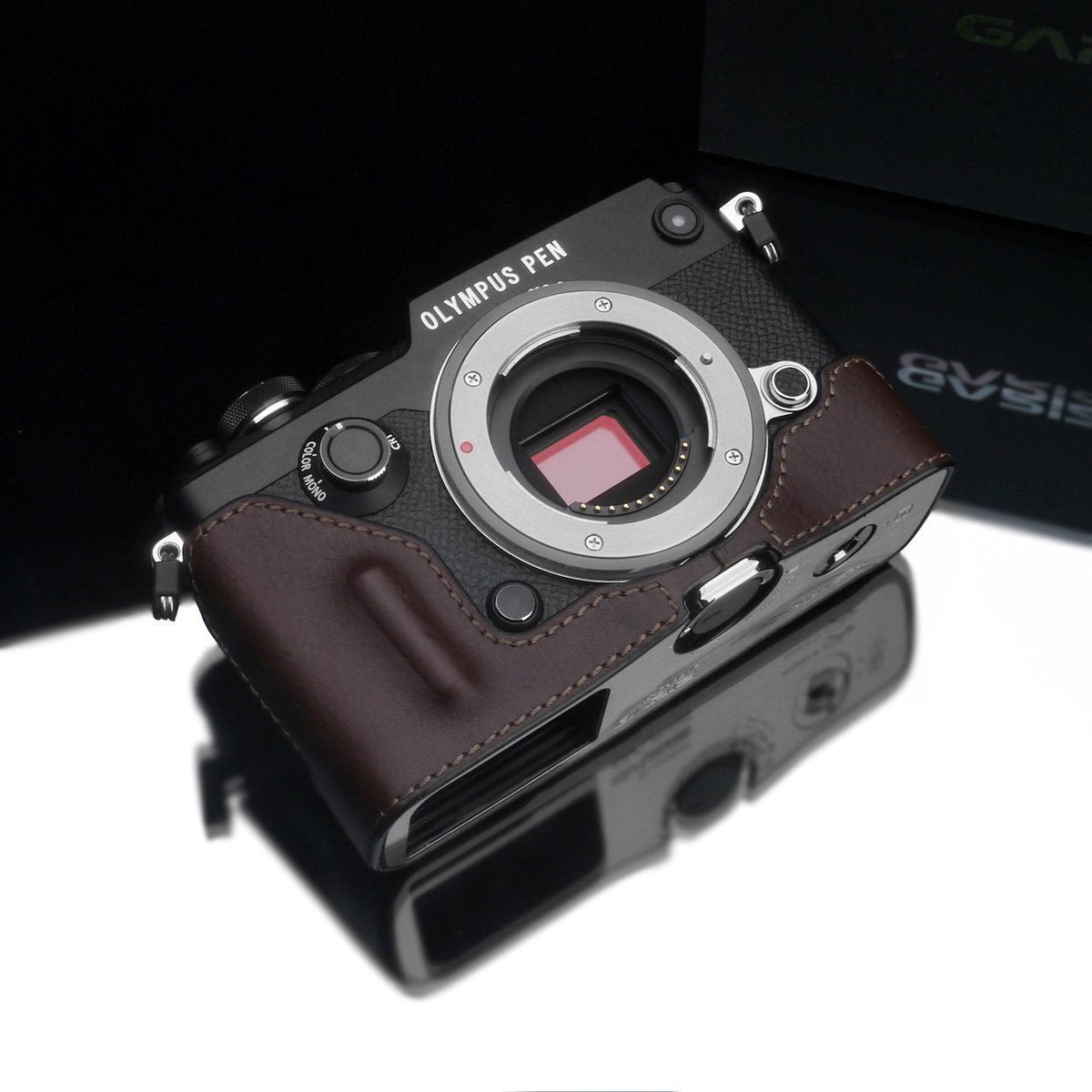 Gariz HG-PENFBR Camera Half Case Brown for Olympus PEN-F – Hypop