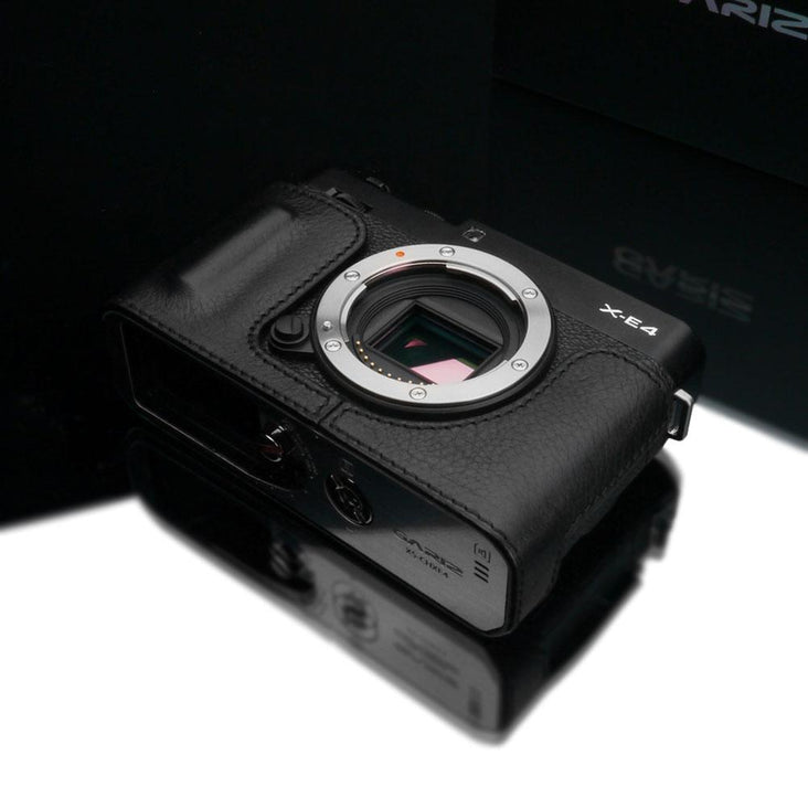 Gariz HG-XE4BK Black Leather Half Case for Fujifilm X-E4