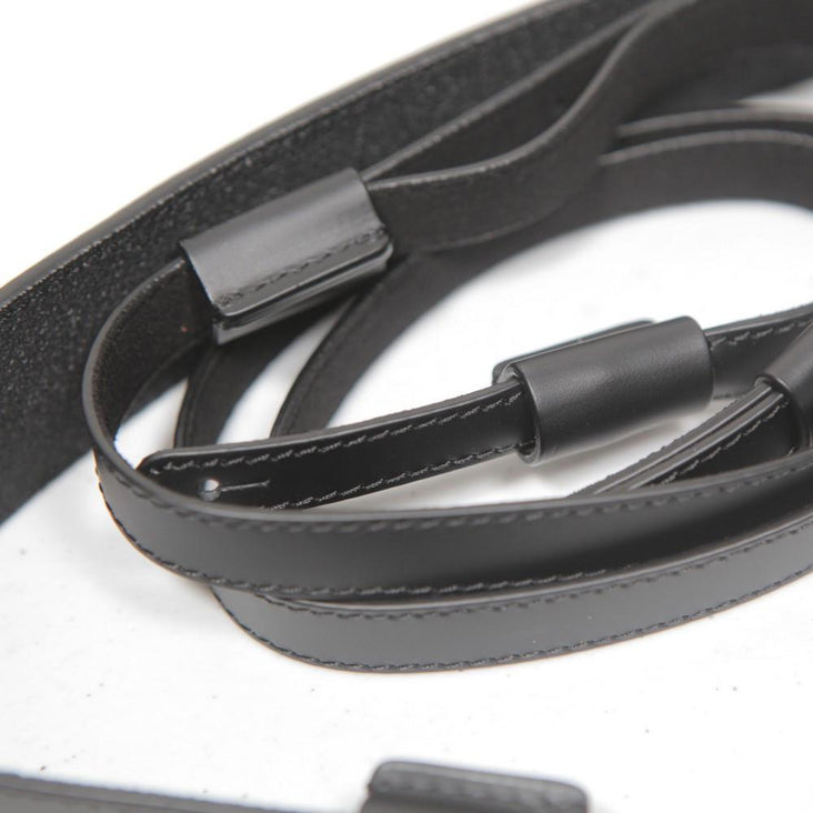 Gariz Black Genuine Leather Adjust Strap XS-CHLSNBK2