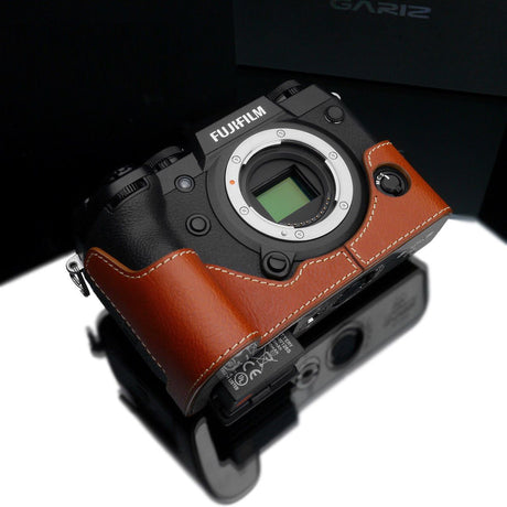 Gariz XS-CHXH1CM Leather Camera Half Case Camel for Fujifilm X-H1