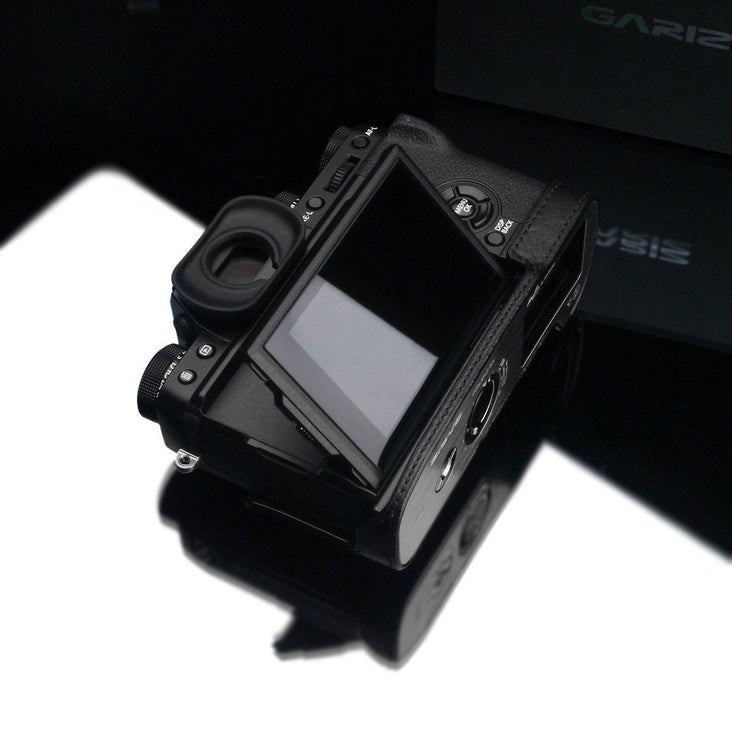 Gariz XS-CHXT2BK Black Genuine Leather Half Case for Fuji Fujifilm X-T2/X-T3 XT2