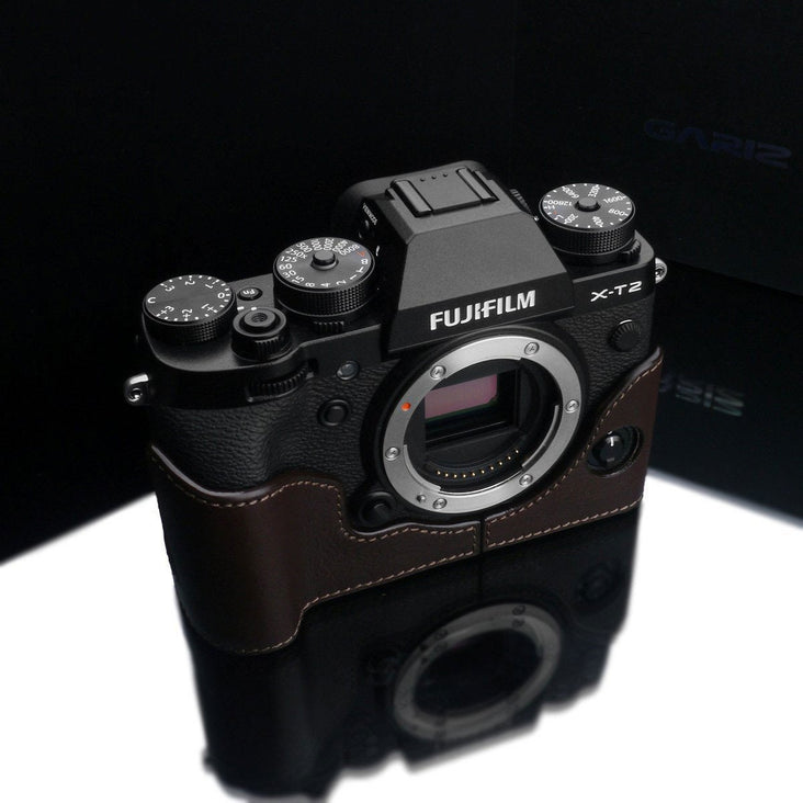 Gariz XS-CHXT2BR Brown Genuine Leather Half Case for Fuji Fujifilm X-T2/X-T3 XT2