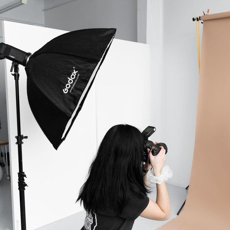 Godox 120cm / 48" Collapsible Octagon Softbox with Grid Light Modifier (Bowens)