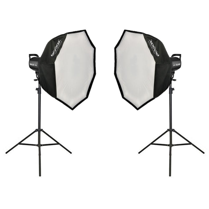Godox 2 X SL-60W LED Advanced Kit (Including Large Softboxes and Light Stands)