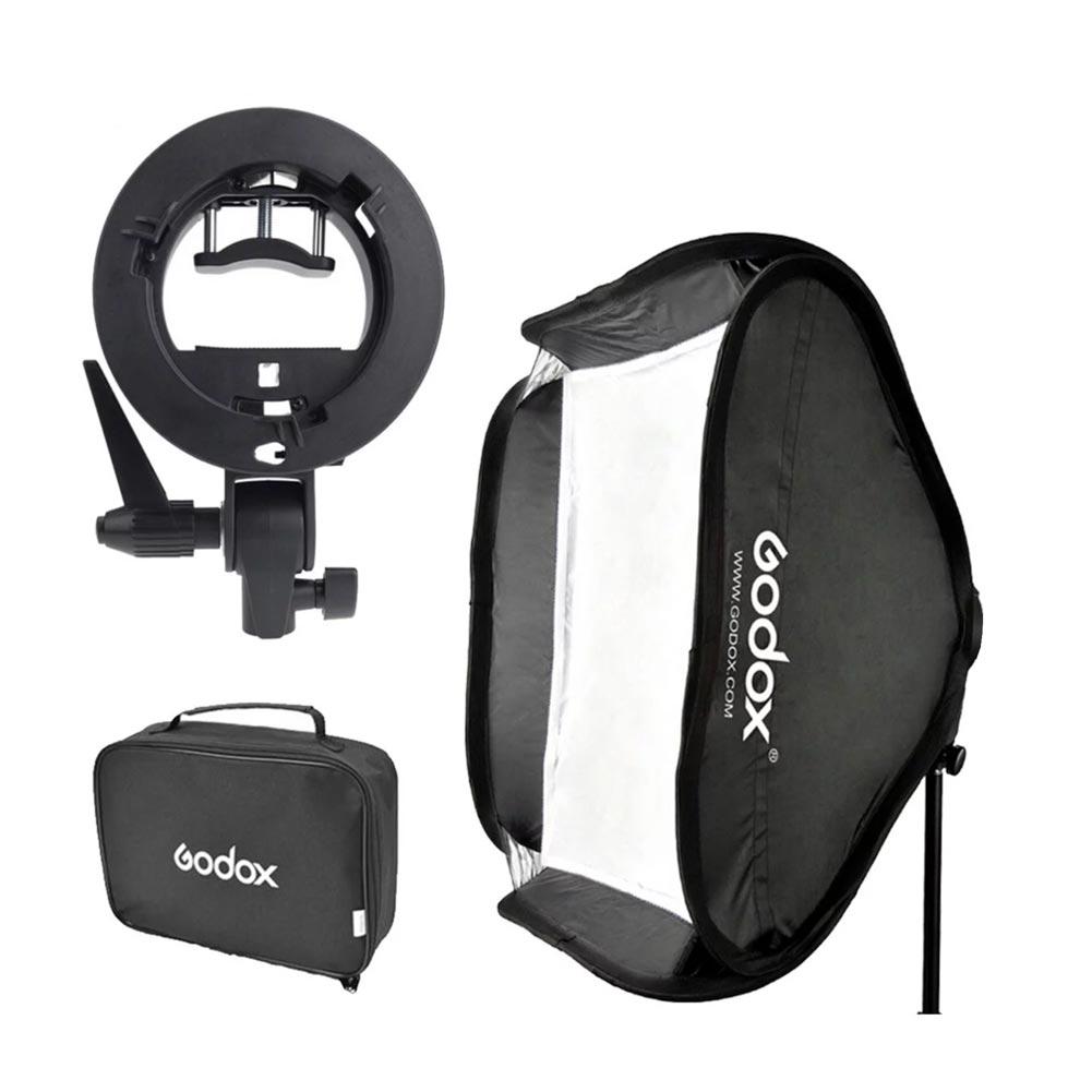Godox 50x50cm Tulip Square Collapsible Softbox with S-Type Bracket – Hypop