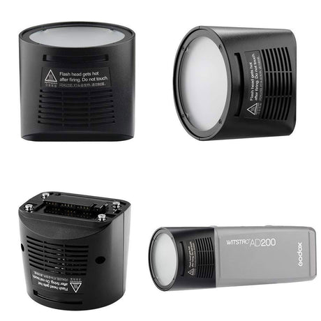 Godox H200R Round Flash Head with AK-R1 Accessories Kit for AD200 / AD200Pro - Bundle