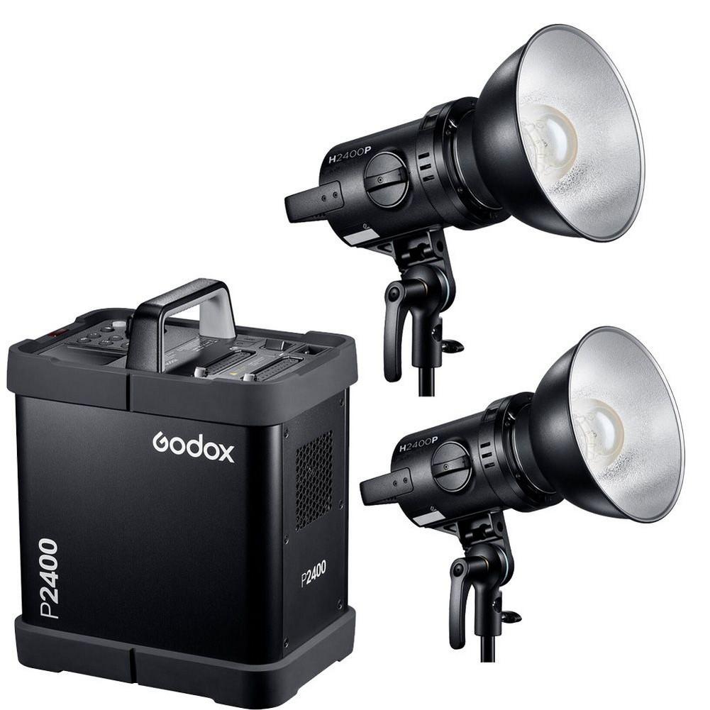 Godox P2400 Pack 2400ws 2 x 2400P Flash Head Kit | Hypop