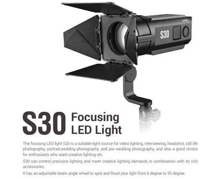 Godox SA-08 Paraluce A 8 Alette Per Luce LED S30 – Controllo Preciso Del Fascio