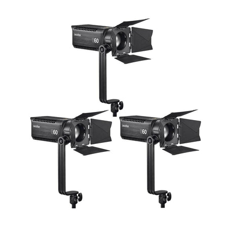 Godox S60 LED Focusing Light 3 Point Lighting Kit (5600K)