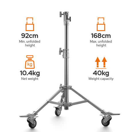 Godox SA5015 5.5' / 168cm Heavy Duty Steel Roller Stand