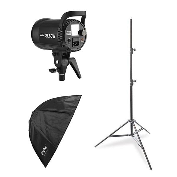 Godox SL-60W LED Starter Kit (Including Large Softbox and Light Stand)