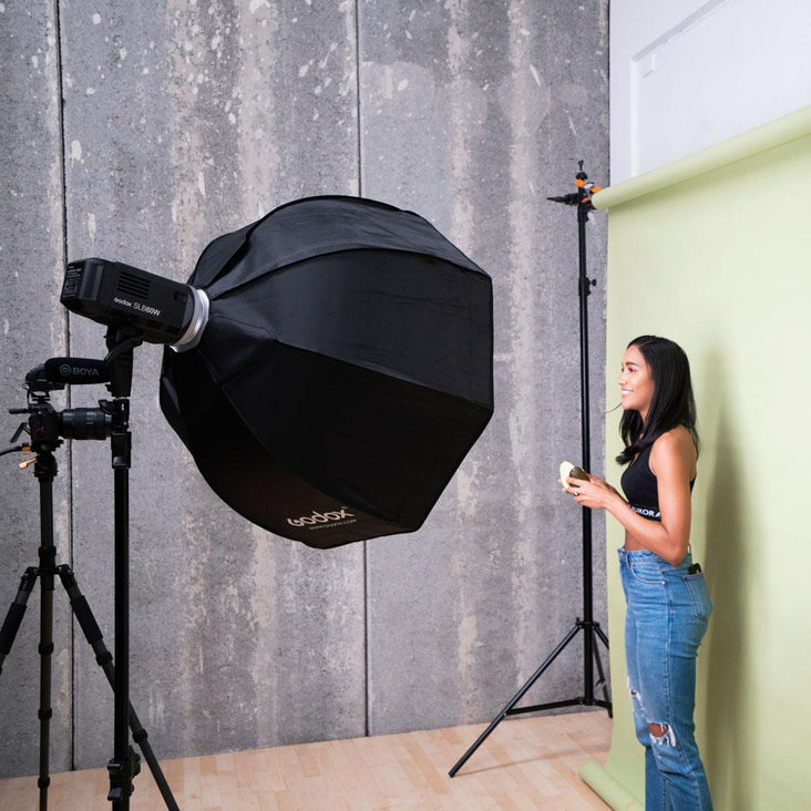 Godox SLB-60W LED Portable Kit (Including 95cm Collapsible Softbox and Light Stand) - Bundle