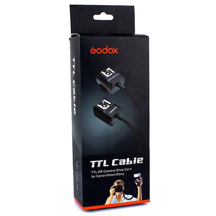 Godox TL-C Off-Camera Flash Light Speedlite TTL Shoe Cord 3M For Canon