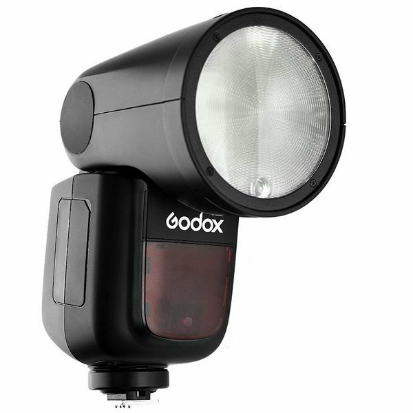 Godox V1-N Round Head Flash for Nikon + AK-R1 Accessory Head Kit
