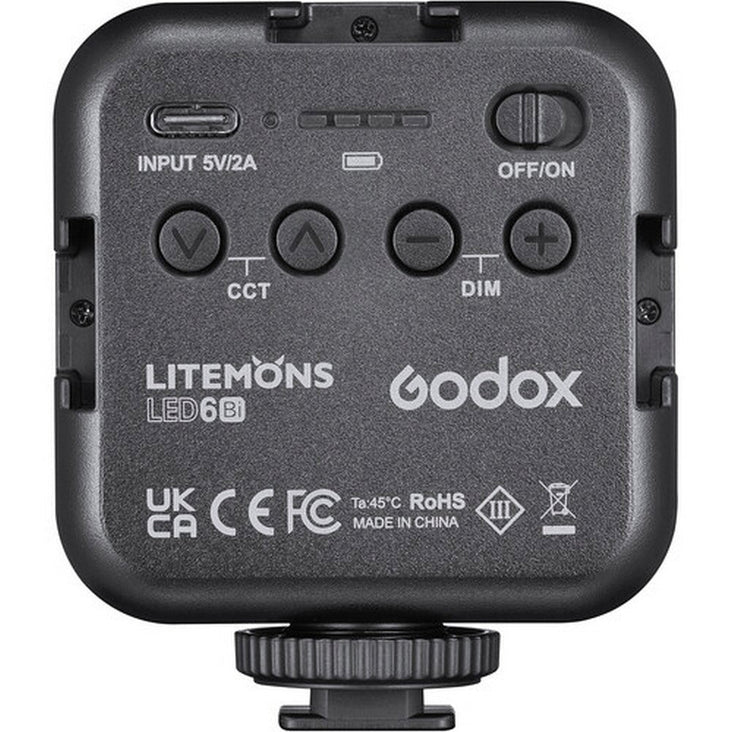 Godox Vlogging Kit (with LED 6BI Bi-Colour LED Video Light - 3.5mm Universal Edition)