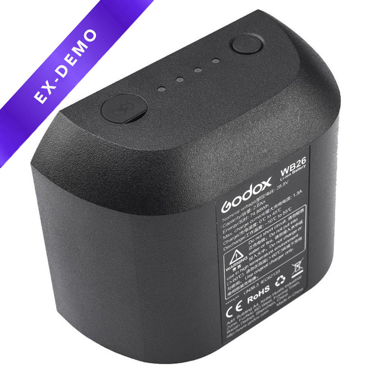 Godox WB26 Lithium Ion Battery for AD600Pro (2600mAH) (DEMO STOCK)