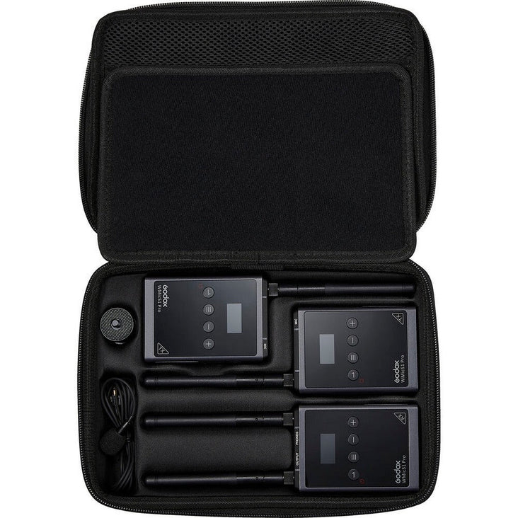 Godox WMicS1 Pro Kit 2 Two-Person Camera-Mount Wireless Omni Lavalier Microphone System (514 to 596 MHz)