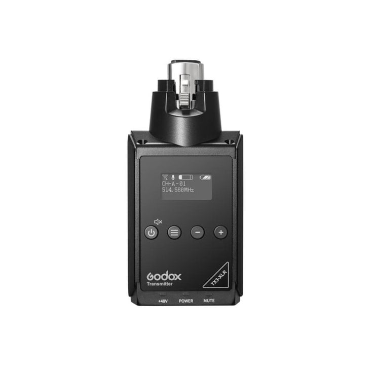 Godox TX3-XLR Plug-On Wireless XLR Transmitter (514 to 596 MHz)