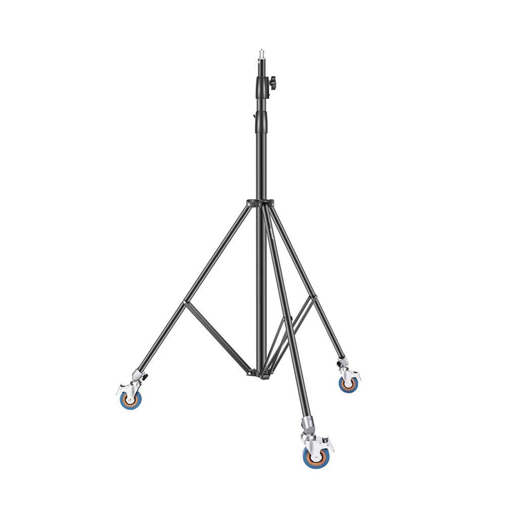 Heavy Duty Adjustable 3m Tripod Light Stand With Wheels