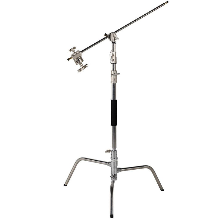 Stainless Steel Heavy Duty Photographic C-Stand With Boom Arm (20kg Load)