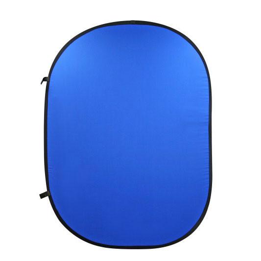 Chroma Key Green/Blue Double Sided Nylon Collapsible Pop Up Backdrop (1.5 x 2.1M)