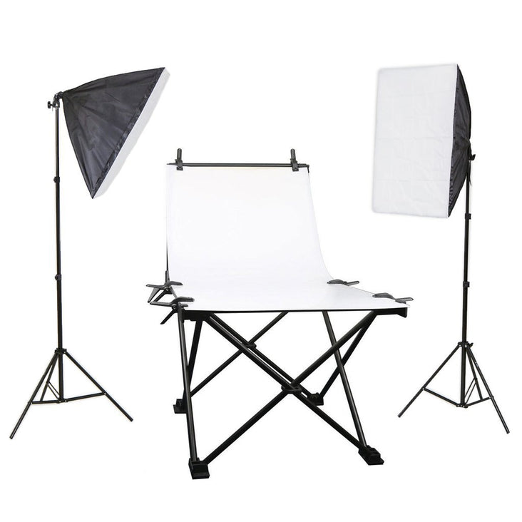 Large Professional Product Photography Table Double Softbox Kit (100 x 200CM) - Bundle