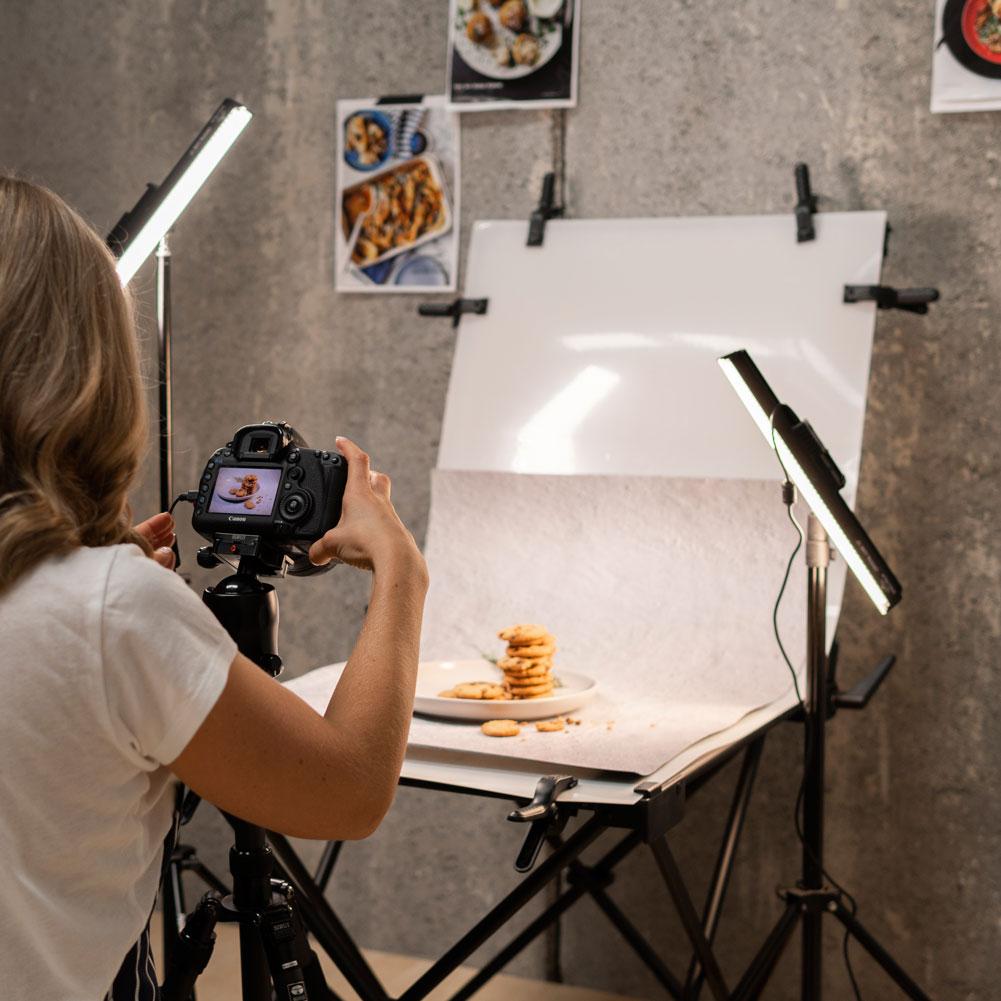 Pro 'Foodie' 60cm Studio Food Photography Photo Table LED