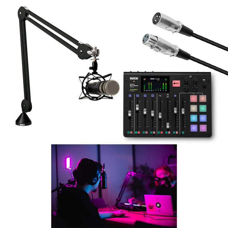 Hypop Professional Level Podcaster Kit (RodeCaster, Procaster, Rode Studio Boom Arm)