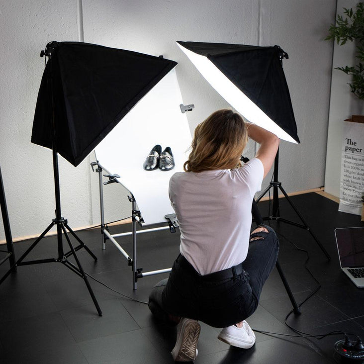 Professional Product Photo Table Double Softbox Kit (60x130CM) Hypop