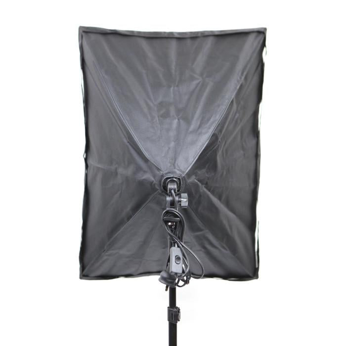135W Single Rectangle Softbox Boom Arm Continuous Lighting Set