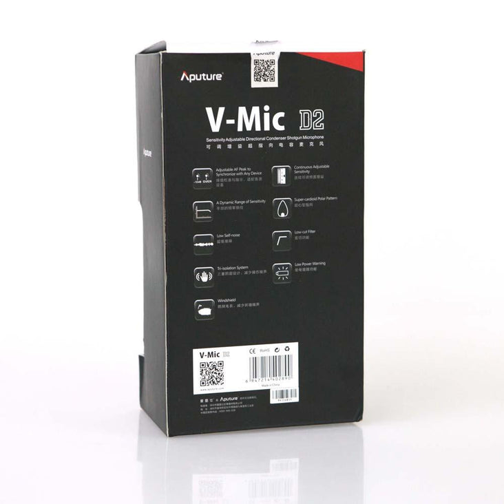 Aputure Shotgun DSLR Camera Microphone V-Mic D2 (DEMO STOCK)