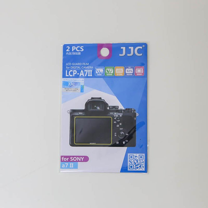 JJC LCP-A7II 2 Pack LCD Screen Protector For Sony A7 II A7II A7