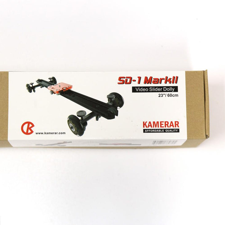 Kamerar Video Slider Dolly SD-1 Mark II (23"/60cm) with Pulley and Wheels