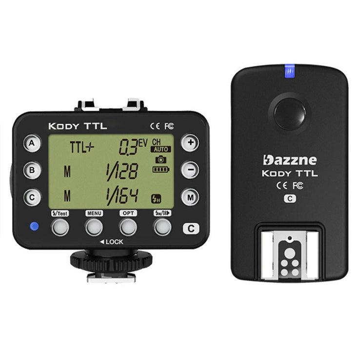 Kody Dazzne Professional TTL Flash Trigger for Canon Transceiver + Receiver