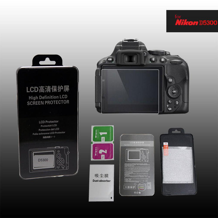 LCD Premium Tempered Glass Screen Protector for Nikon D5300